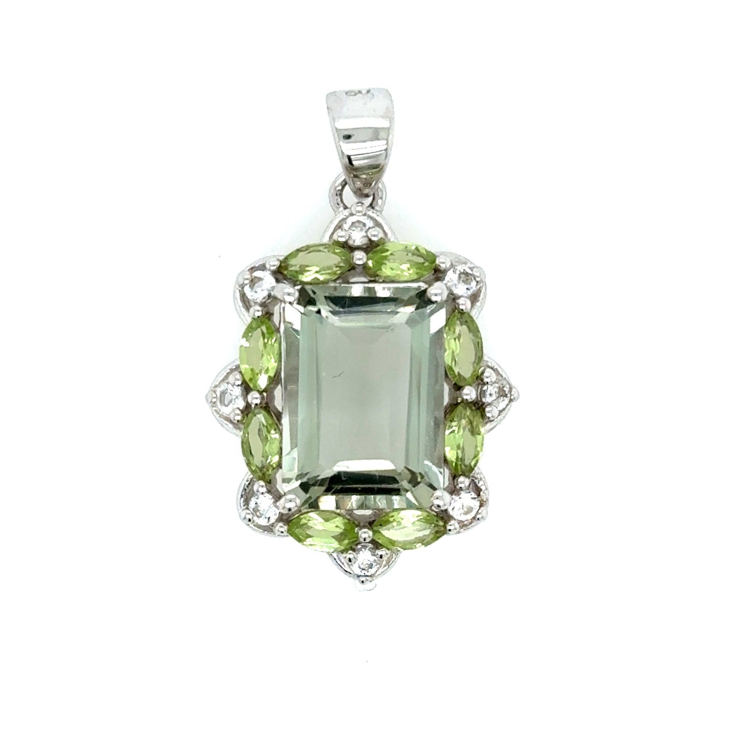 Anhänger Harry Ivens mit Peridot & Weißtopas in Silber 925 - JUWEL1