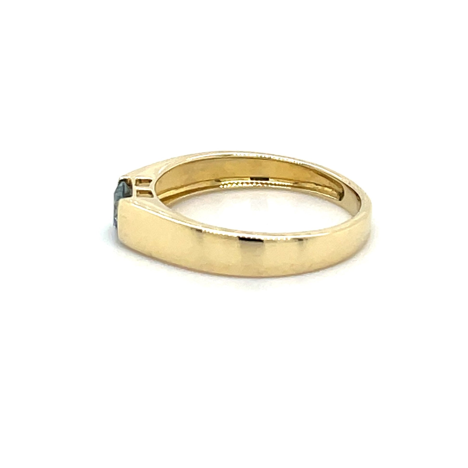 Ring mit 1 Sky Blue Brillant in Gold 375 - JUWEL1