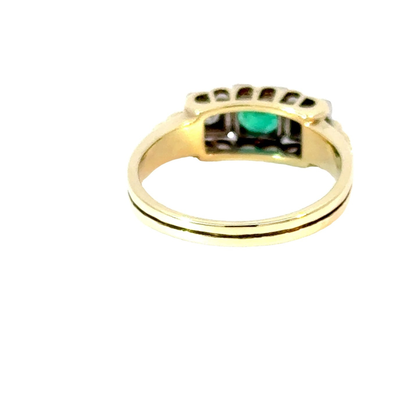 Ring mit 1 Smaragd & 2 Brillanten mind. 4,5g in Gold 585 - JUWEL1