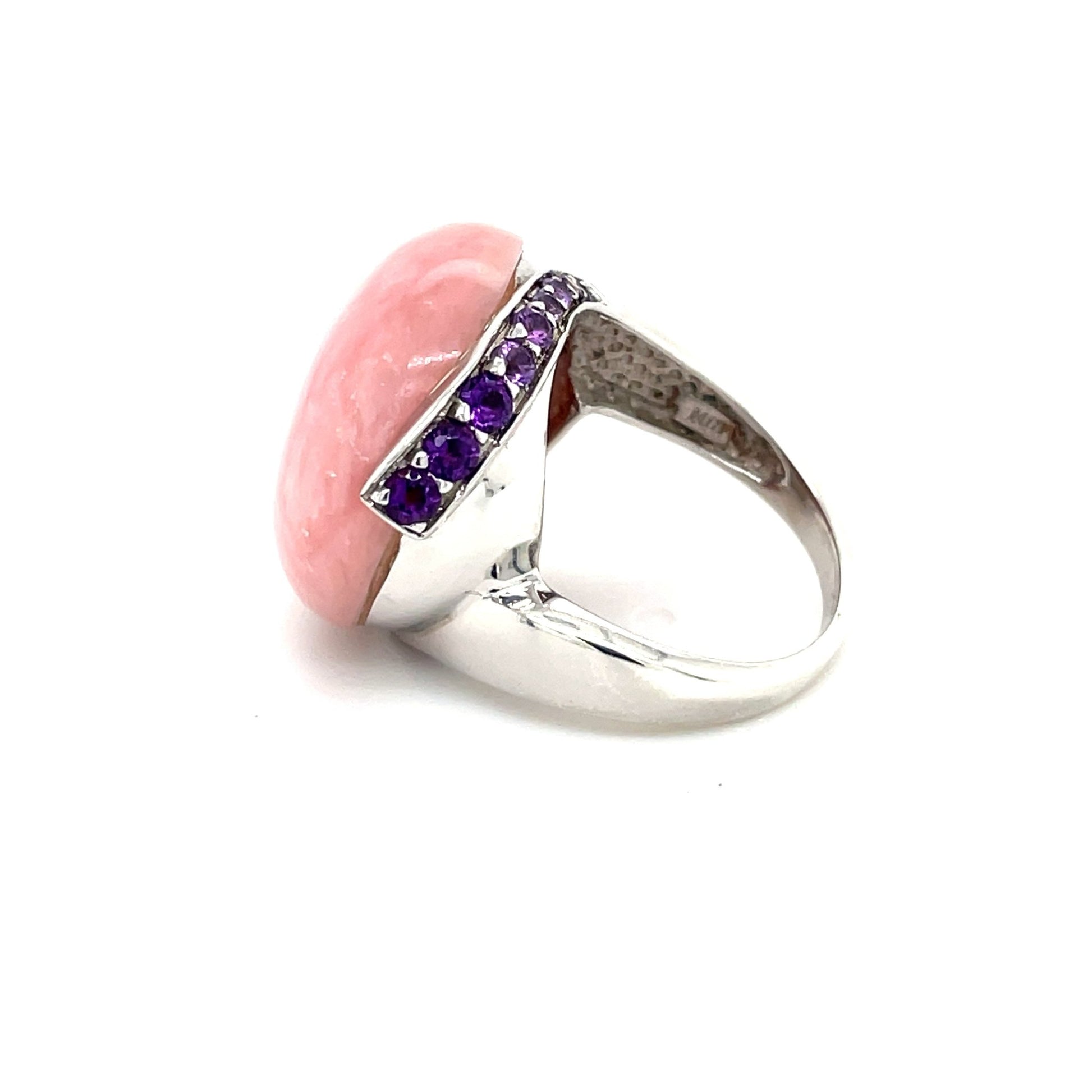 Ring mit Rhodochrosit & Amethyst in Silber 925 - JUWEL1